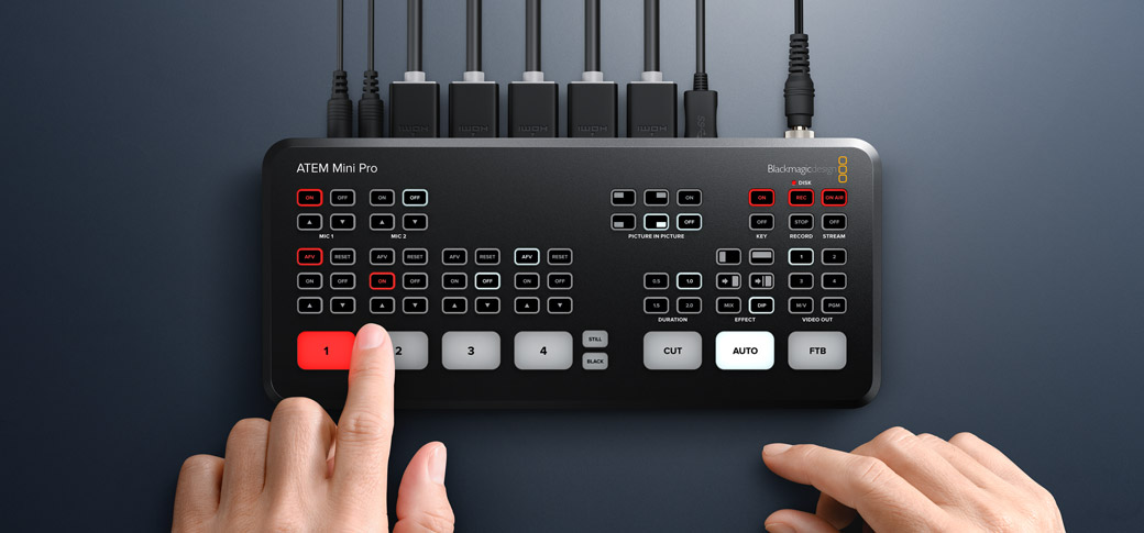 Blackmagic Design ATEM Mini Pro HDMI switcher rental Houston TX